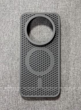 蜂窝孔散热钛灰色磁吸充电适用Magic8/7PRO荣耀GTPRO手机壳魔术6透气凹凸面防滑高级感防摔洞洞磨砂全包男女