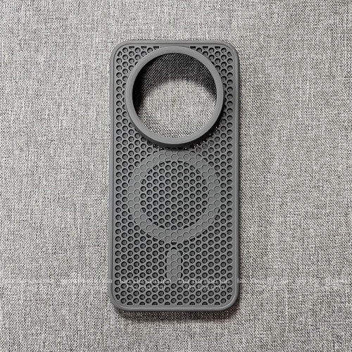 蜂窝孔散热钛灰色磁吸充电适用OPPO FindX8手机壳1加15透气防滑高级感X9凹凸面洞洞磨砂简约纯色男女全包