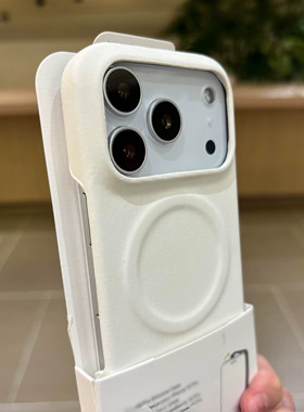 白色羊巴皮磁吸肤感半包Find X9/X8S+适用OPPO Reno14手机壳15不冰手5磨砂X7硬Ultra皮纹X6PRO不包按键大孔男