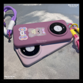 X300 X200 PRO 黑加仑耐脏液态硅胶贝壳纹狗带挂绳S50适用VIVO MINI手机壳X100Ultra情侣S20女S19 S30软糯V29