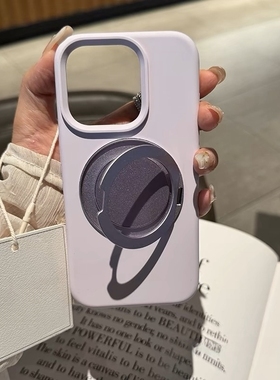 支点360度旋转支架磁吸X200S适用VIVO X200手机壳X200PRO MINI液态硅胶加厚耐脏高级感高档简约香芋紫色防摔