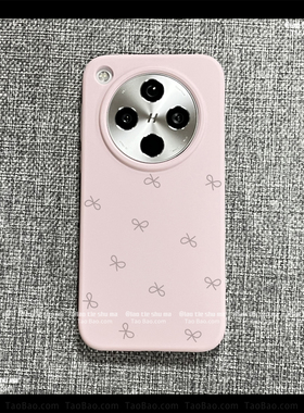 ins韩风耐脏液态硅胶适用Magic7/6Lite荣耀X70/400/300手机壳200PRO莫兰迪粉色X60蝴蝶结4大孔5至臻版50女X9C