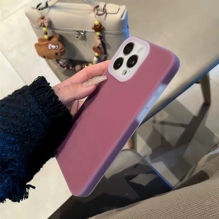 秋冬显白梅子色果冻真液态硅胶Reno15/14适用OPPO FindX9/X8s+手机壳简约X7Ultra耐脏12Pro一加13T全包ACE6/5