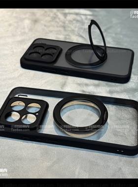 360度旋转磁吸支架透明亚克力适用OnePlus一加15/13T/ACE6手机壳ACE5至尊版12全包2V防摔11车载3PRO/Nord CE4