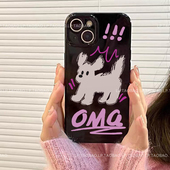 X8S a97 A93s卡通A72 3女款 Reno9 X7Ultra x6情侣5 适用OPPO 8pro手机壳A11x光面K3 涂鸦小狗Find