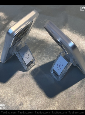 卡通可爱折叠支架适用IQOO Z10 TURBO手机壳iqoo15/13/12/neo6/11s小众Z3/9全包U5防摔Z8x透明10高级感5se/7