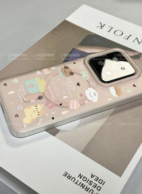 内置磁吸充电软壳涂鸦猫咪K90适用K80小米17/15/14Ultra手机壳Note13红米K60/K50/12卡通TURBO4女款70/11PRO+