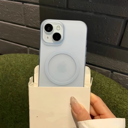 内置磁吸冰雾透明蓝色全包适用OnePlus一加15/ACE6T手机壳ACE5竞速版3PRO硬1+13T磨砂12/7/8T至尊版11/2V/9RT