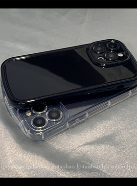 气囊圆角新款适用K90红米k80小米17/15/14手机壳TURBO4/K60E/10S光面Civi5/NOTE12透明黑色K70简约K50/13PRO+