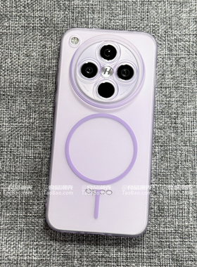 ins磨砂冰雾透紫色磁吸充电S30适用VIVO X300/X200 PRO MINI手机壳X100S淡雅紫S19全包镜头S20雾面Ultra女FE