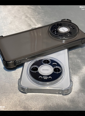 真防摔四角抗震气囊适用Magic8/7/6荣耀X70/X60/500/X9D/300手机壳X50透黑色400魔术5PRO全包畅玩60男X9C/X40