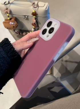 ins梅子色果冻真液态硅胶适用K80小米17PRO MAX/15手机壳13耐脏14至尊版Civi4/5红米K70软糯3酒红NOTE14 PRO+