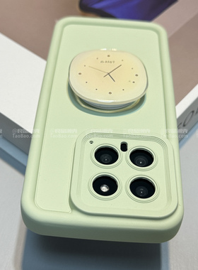 小众设计时钟支架适用K70/K80小米17PRO MAX/15/14手机壳NOTE13/12软壳PRO+简约全包红米K60女K50至尊版T硅胶