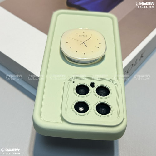 小众设计时钟支架适用Nova12华为P70手机壳10PRO硅胶软壳9全包新款MATE60PRO+防摔7SE女8/5创意50软40/30/11
