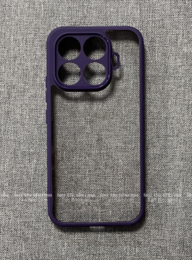 高级感暗紫色边亚克力透明Find X9适用OPPO Reno15c/14/13PRO/12F手机壳K12s软边K13TURBO全包A3防摔5/6/8/2