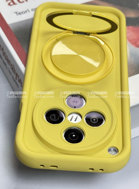 柠檬黄色360°可旋转站立支架S30适用X200PRO MINI适用VIVO X100S手机壳S19/S17/s20/X100全包X90精孔s18硅胶
