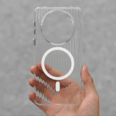 磁吸X9C X60 400 高级感PC瓦楞适用华为Mate80荣耀500 nova13 300 7手机壳6 14透明Pura70硬60Pro Magic8