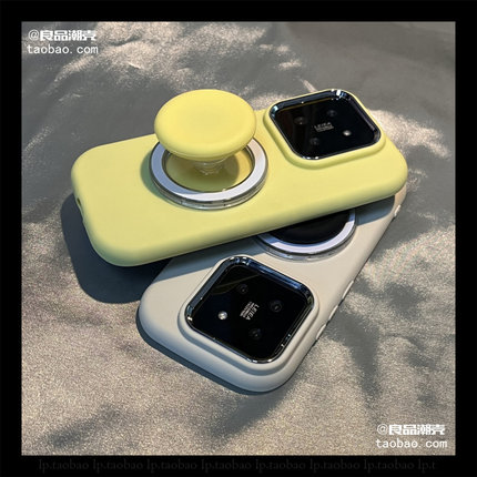 金属磁吸圆形支架K80适用civi5小米17/15/14手机壳红米K70至尊版NOTE11/12T软K60/K90简约13PRO+硅胶TURBO3/4