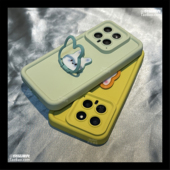 14PRO 精孔曼波绿兔子支架适用K80小米17 11硅胶70 50至尊版 15手机壳NOTE13防摔12T女11卡通10S红米k60e