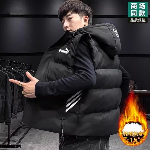 奥莱专柜羽绒棉马甲运动男冬季