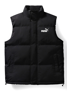 奥莱专柜马甲羽绒棉运动男士立领无袖保暖背心帅气潮流坎肩外套