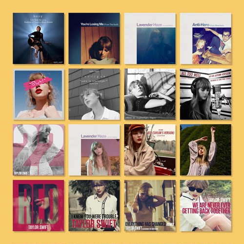 Taylor Swift 专辑封面海报｜欧美电影感｜咖啡馆卧室氛围装饰