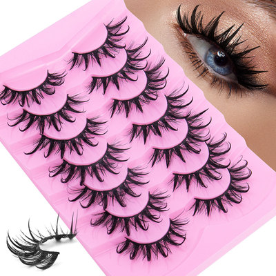 7 pairs of thick curled false eyelashes7对装浓密卷翘假睫毛