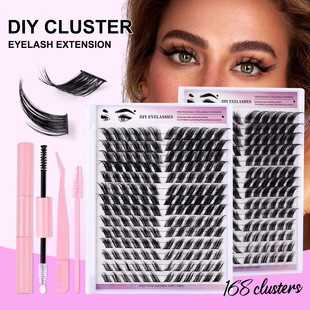 Adhesive Tweezer Set DIY Clusters假睫套装 Eyelash 168 False