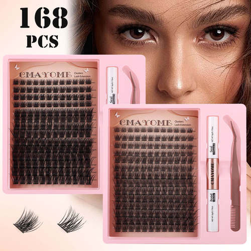 Single cluster false eyelashes, thick 8-18mm eyelashes假睫毛