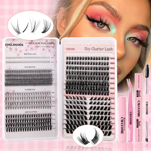 Single eyelash book mixed with fake eyelashes单簇混装假睫毛