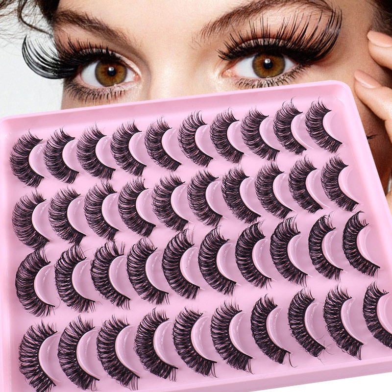 20 pairs of thick Russian curly false eyelashes20对卷假睫毛