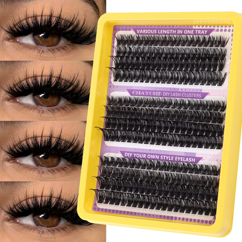 DIY extension set with 240 clusters of fake eyelashes, 100D