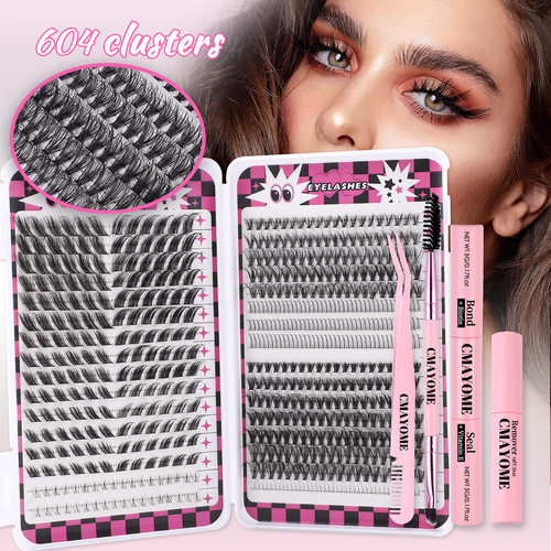 Single cluster 604 cluster mixed false eyelashes簇混合假睫毛