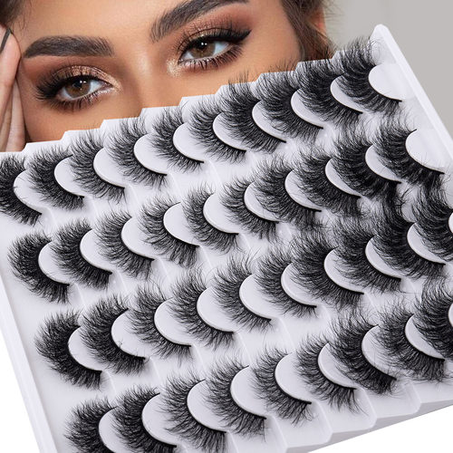 20 pairs of mixed and curled thick false eyelashes20对假睫毛