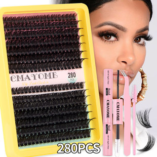 clusters false curve eyelashes280簇D曲假睫毛 280