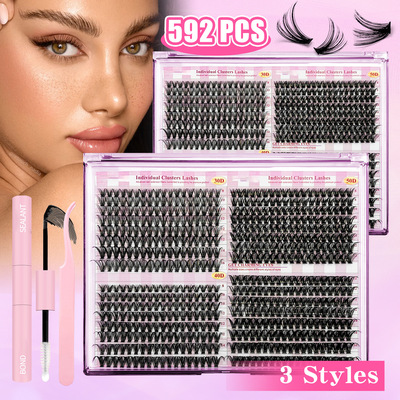 Hot melt 30D40D50D double headed adhesive tweezers set假睫毛