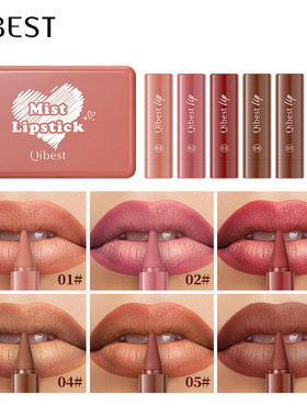 Fog matte rotary lipstick lipliner suit不掉色唇釉哑光套装
