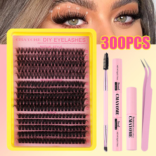Set Eyelash Thick Single 浓 60D100D3D Cluster假睫毛套装 False