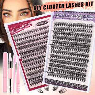240 with 16mm eyelashes simulation false clusters thick