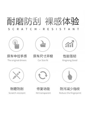 适用2024款奇瑞瑞虎8plus/pro前空调屏按键 面板保护贴膜用品配件