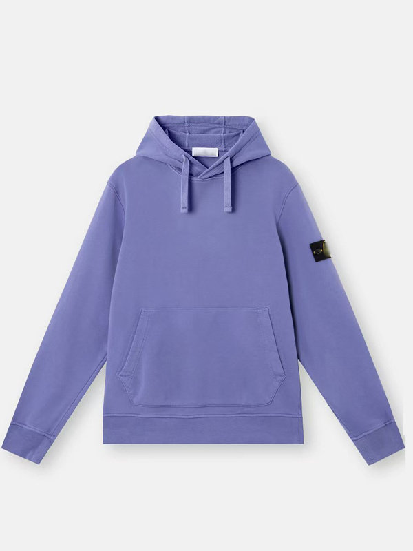 thumbnail for 25SS 6100045 HOODED SWEATSHIR STONE SLAD TERRY HOODED LONG SLEEVE SWEATSHIRT MEN