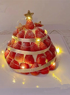 草莓塔蛋糕圣诞节生日蛋糕同城配送深圳福田罗湖南山宝安龙岗龙华