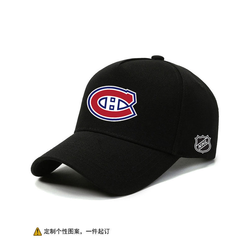美国冰球NHL蒙特利尔加拿大人队周边球队定制棒球帽子男户外遮阳