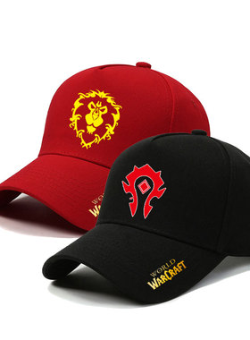 WOW魔兽世界帽子游戏周边定制图案棒球帽男户外休闲运动遮阳防晒
