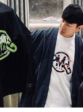 林俊杰smgT恤应援服男女同款衣服赛博朋克风纯棉短袖夏季休闲潮流