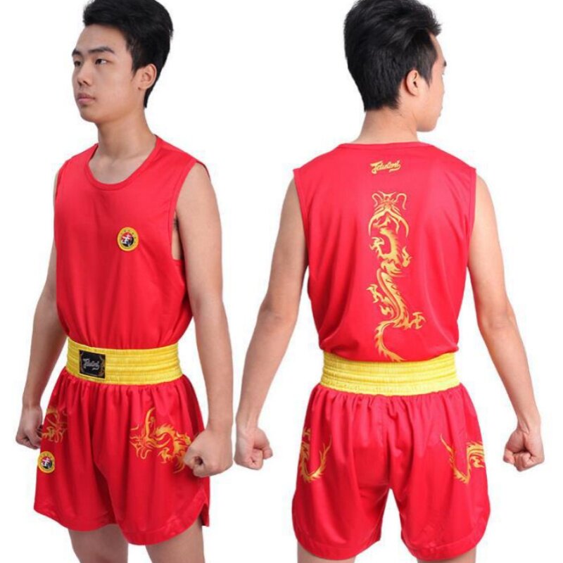 九段龙金龙儿童成人散打服套装拳运动套装