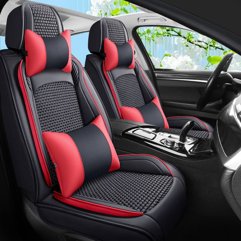 适用吉利银河a7座套e5星舰7emi四季e8全包l6汽车坐垫座椅套冰丝31