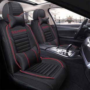 2026款零跑b01座套c10领跑b10四季专用汽车坐垫全包座椅套亚麻09