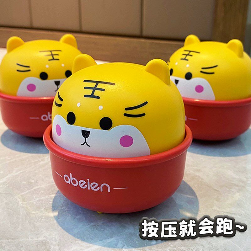 儿童玩具环保益智早教按压小汽车杯宠卡通萌小老虎男女孩1-2-3岁