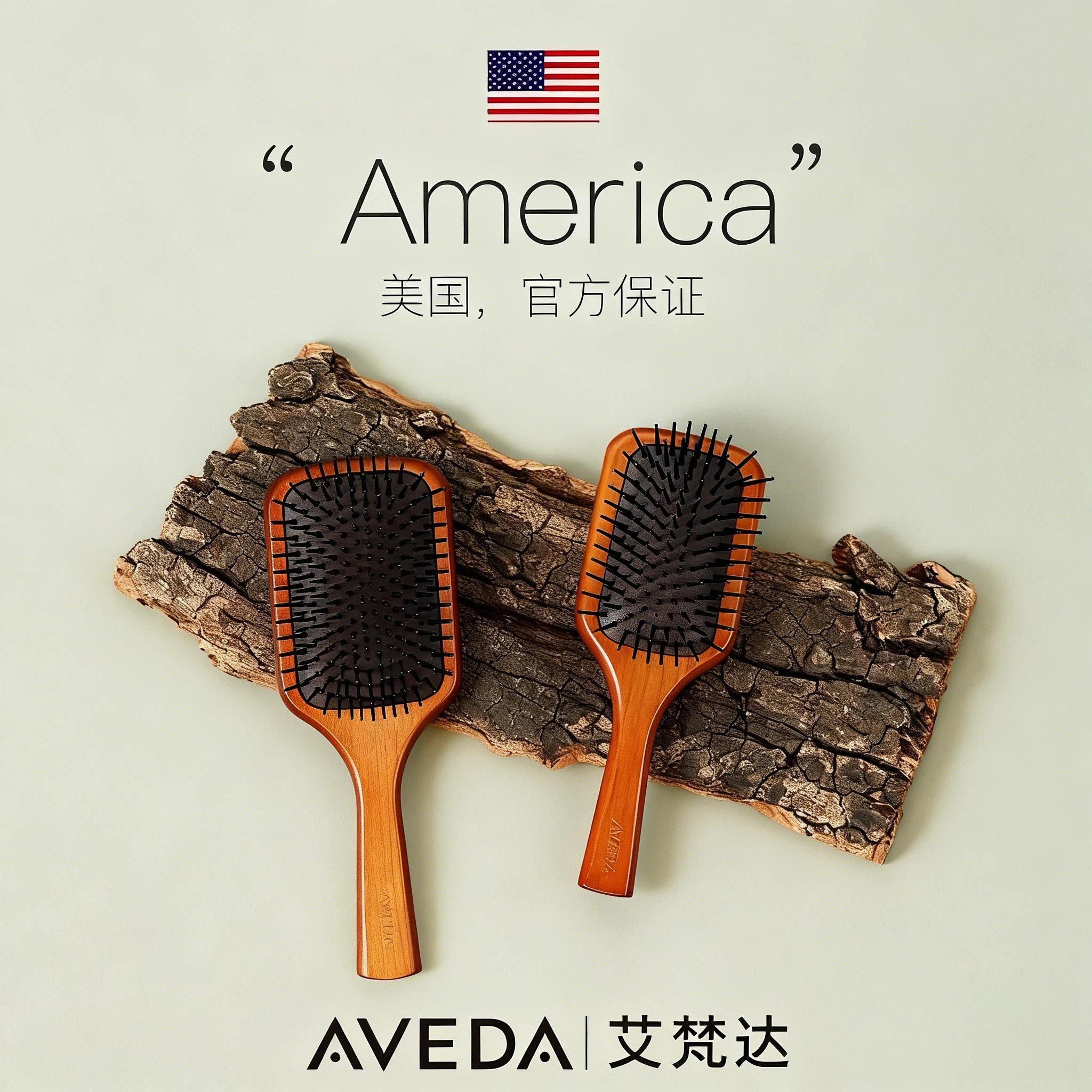 Aveda艾凡达气垫梳蓬松顺发不打结高颅顶梳 按摩头皮梳高端礼盒装